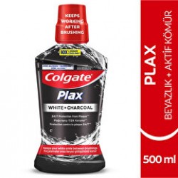 Colgate Ağız Bakım Suyu White & Charcoal 500 ml