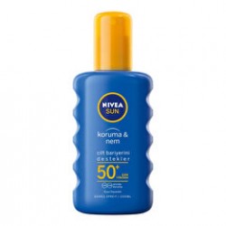 Nivea Sun Güneş koruyucu ve Nemlendirici Krem Sprey SPF 50+ Çok Yüksek Koruma 200 ml