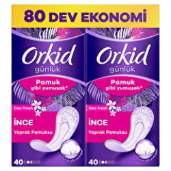 Orkid Günlük Ped Yaprak Pamuksu Deo Fresh 80'li