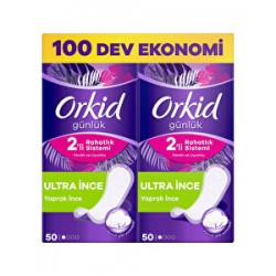 Orkid Günlük Ped Yaprak Dev Ekonomik Paket 100'lü