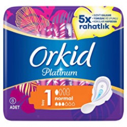 Orkid Hijyenik Ped Platinum Normal 8'li