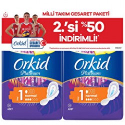 Orkid Hijyenik Ped Platinum Ultra Normal 2 Adet 24'lü 48'li