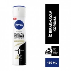 Nivea Black & White İpeksi Pürüzsüzlük Bayan Deo Sprey 150 ml