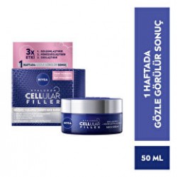 Nivea Gece Yüz Kremi Sıkılaştırıcı- Kırışıklık Karşıtı Hyaluron Cellular Filler 50 ml