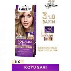 Palette Saç Boyası Natural Göz Alıcı Renk 8-0 Light Blonde