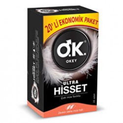 Okey Prezervatif Ultra Hisset Ekonomik 20'li