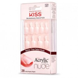 Kiss Takma Tırnak Acrylic Nude French KAN01 28 adet