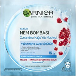 Garnier Kağıt Yüz Maskesi Nem Bombası Canlandırıcı 32gr