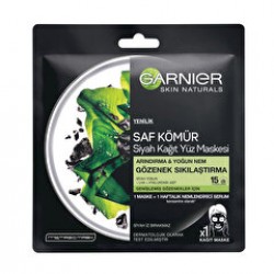 Garnier Kağıt Yüz Maskesi Siyah Yosunlu Gözenek Sıkılaştırıcı