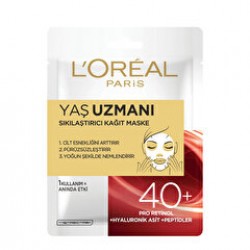 L’Oréal Paris Kağıt Maske Yaş Uzmanı 40+ 6 gr