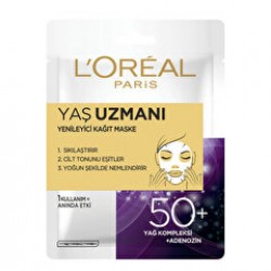 L’Oréal Paris Yenileyici Kağıt Maske Yaş Uzmanı 50+ 6 gr