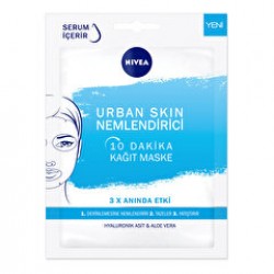 Nivea Nemlendirici Kağıt Yüz Bakım Maskesi 10 Dakika Urban Skin 28 gr